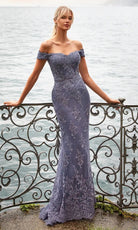 Alyce Paris 27249 - Lace Embroidered Off Shoulder Gown