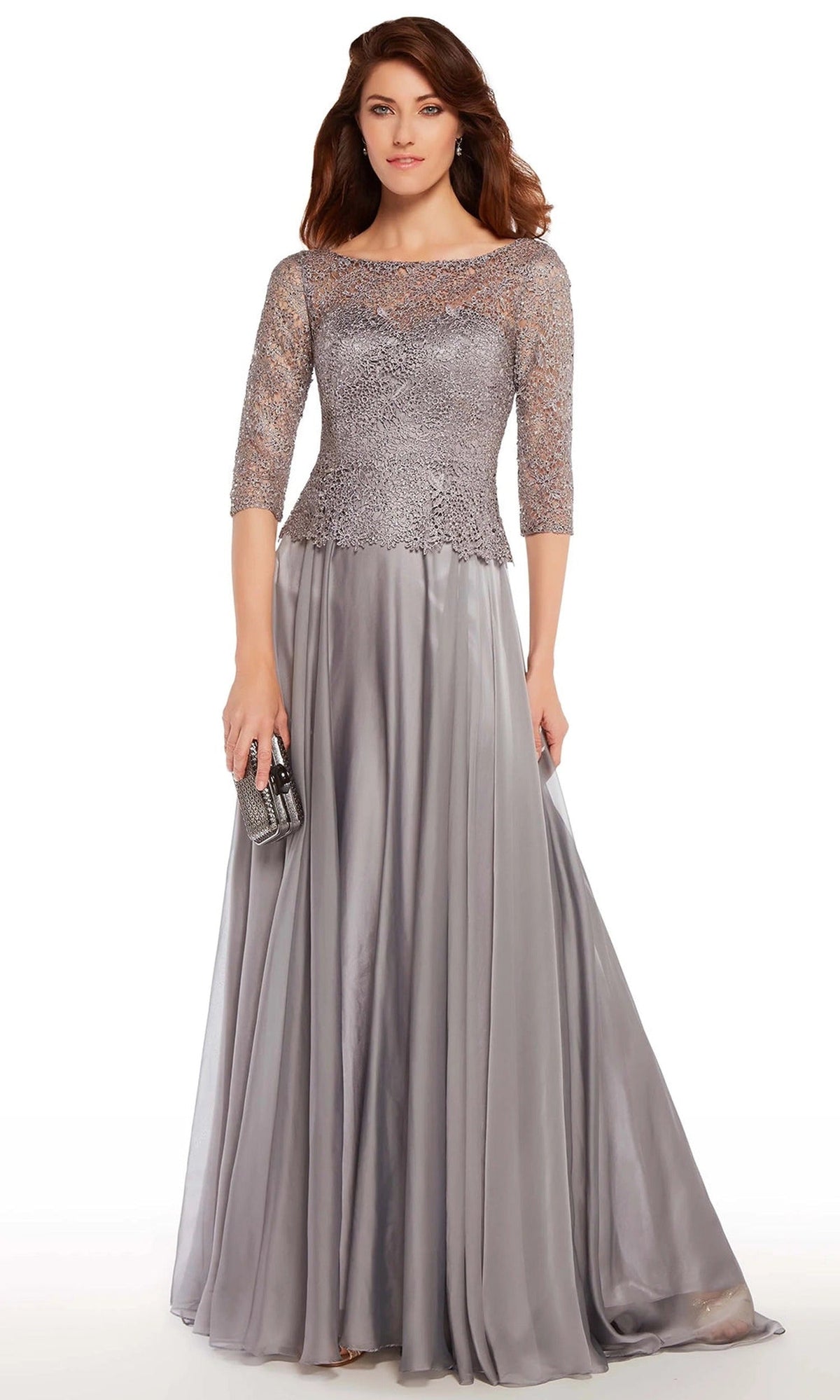 Alyce Paris 27251 - Lace Illusion Bodice A-Line Formal Dress