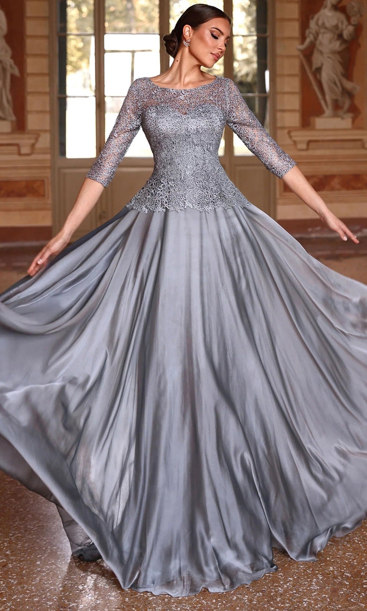 Alyce Paris 27251 - Lace Illusion Bodice A-Line Formal Dress