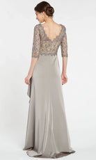 Alyce Paris 27260 - Scalloped Lace V-Neck Sheath Formal Dress
