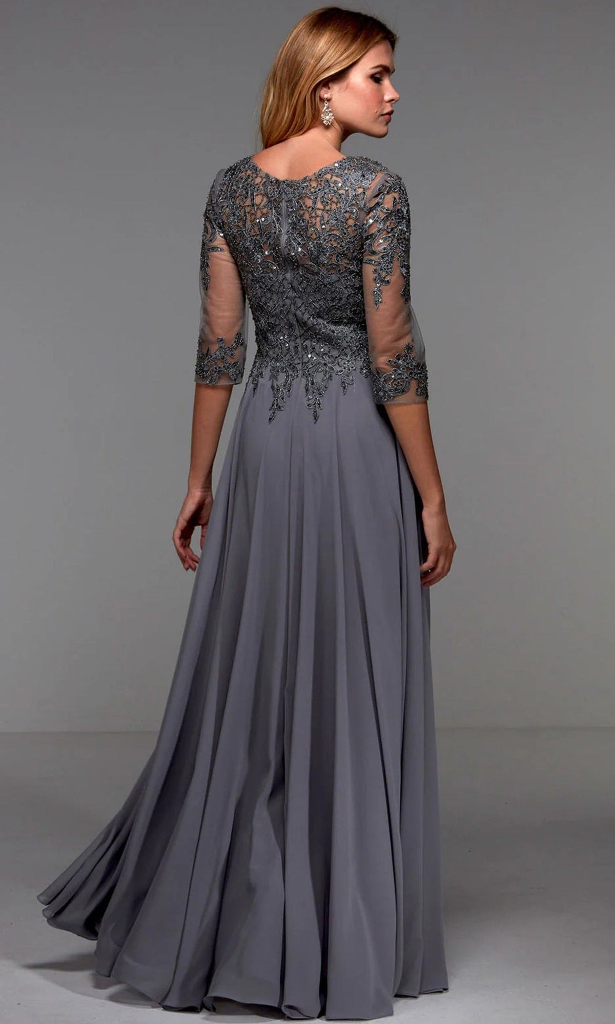Alyce Paris 27474 - Illusion Bateau Embroidered Formal Dress