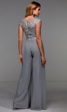 Alyce Paris 27488 - Lace Bodice Illusion Neck Jumpsuit