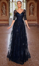 Alyce Paris 27494 - A-Line Formal Dress with Floral Embroidery