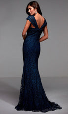 Alyce Paris 27496 - Strapless Floral Lace Fitted Gown