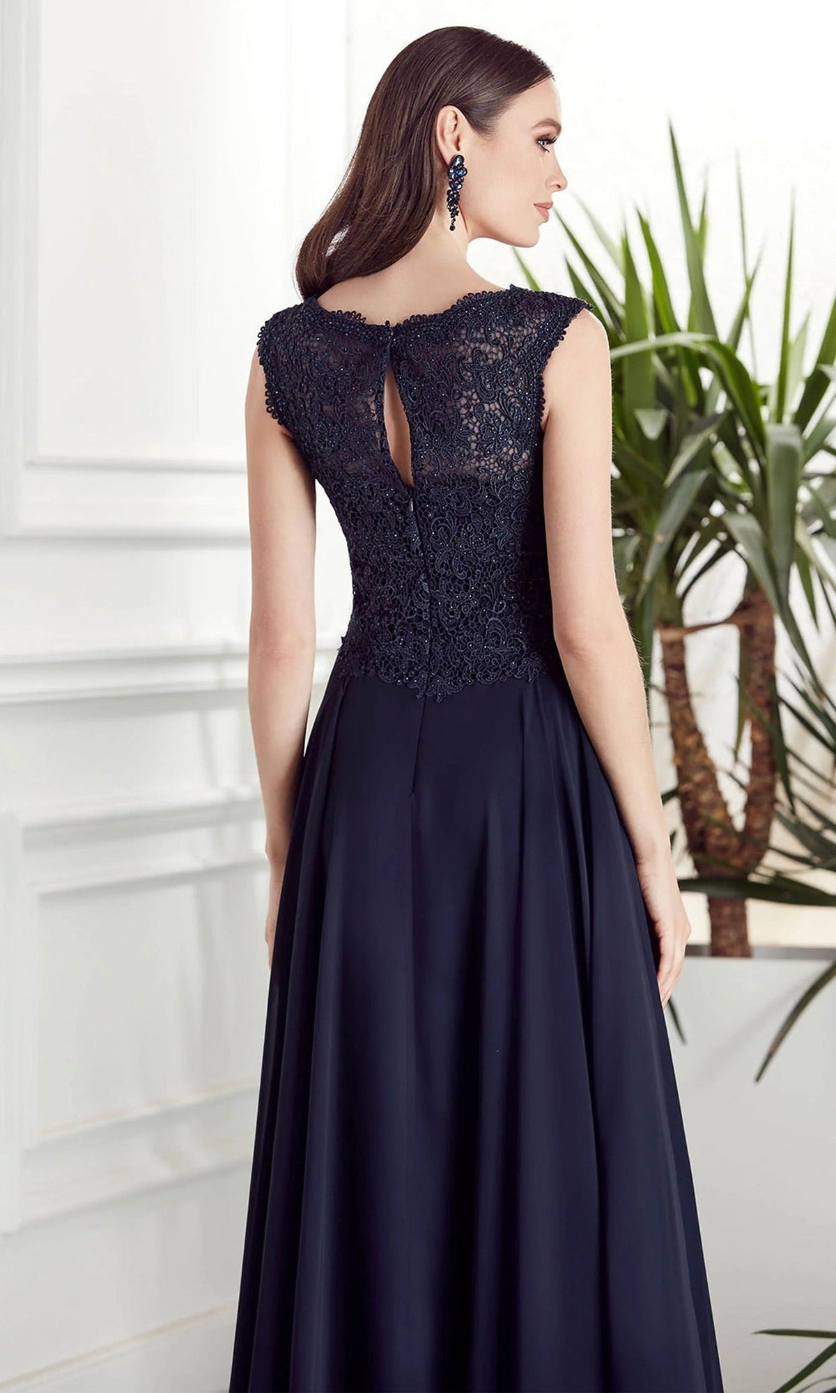 Alyce Paris 27504 - Lace Bodice Bateau Neckline Gown