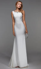 Alyce Paris 27538 - Bateau Neck Faille Sheath Gown