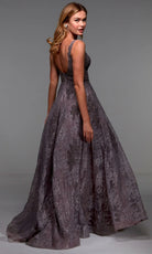 Alyce Paris 27552 - Sleeveless Long Dress with Floral Lace Detail