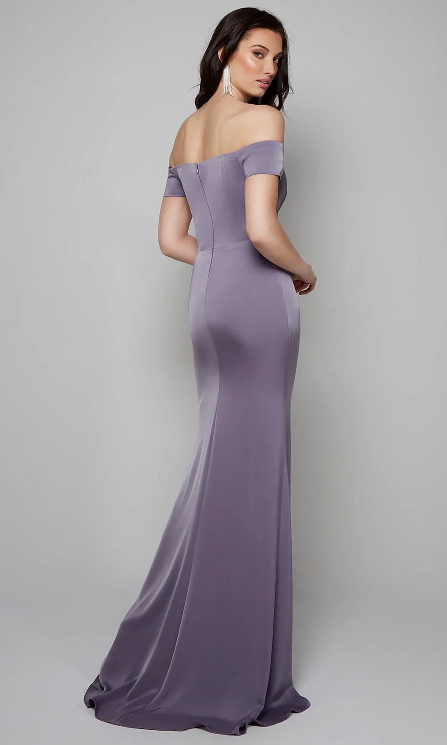 Alyce Paris 27558 - Pleated Off Shoulder Gown