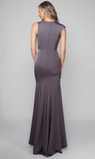 Alyce Paris 27598 - High Neck Faille Sheath Gown
