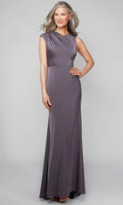 Alyce Paris 27598 - High Neck Faille Sheath Gown