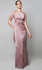 Alyce Paris 27601 - Sheer Embroidered Sleeve Formal Gown