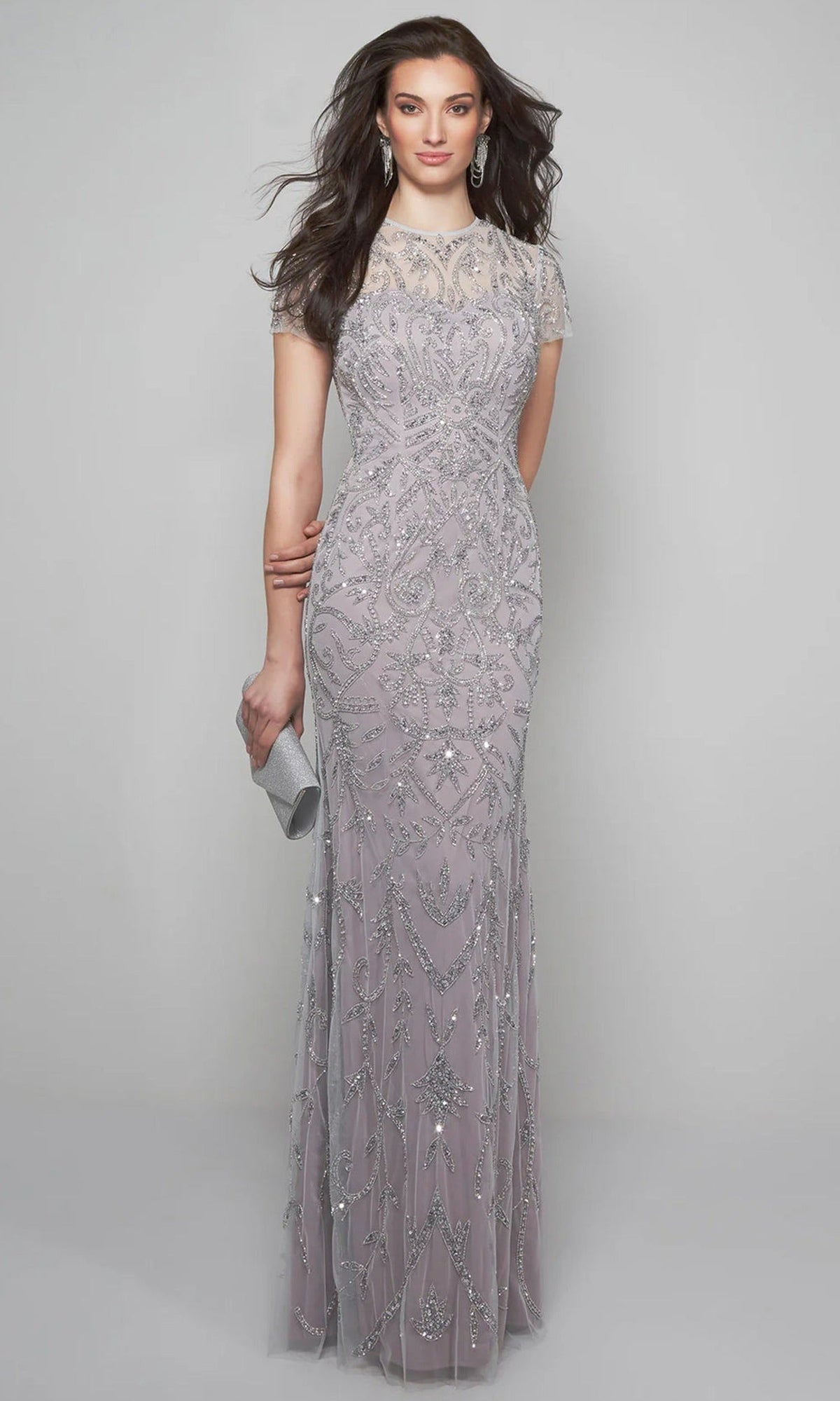 Alyce Paris 27607 - Beaded Tulle Illusion Neckline Gown