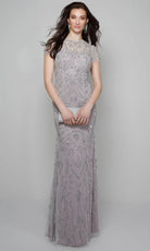 Alyce Paris 27607 - Beaded Tulle Illusion Neckline Gown