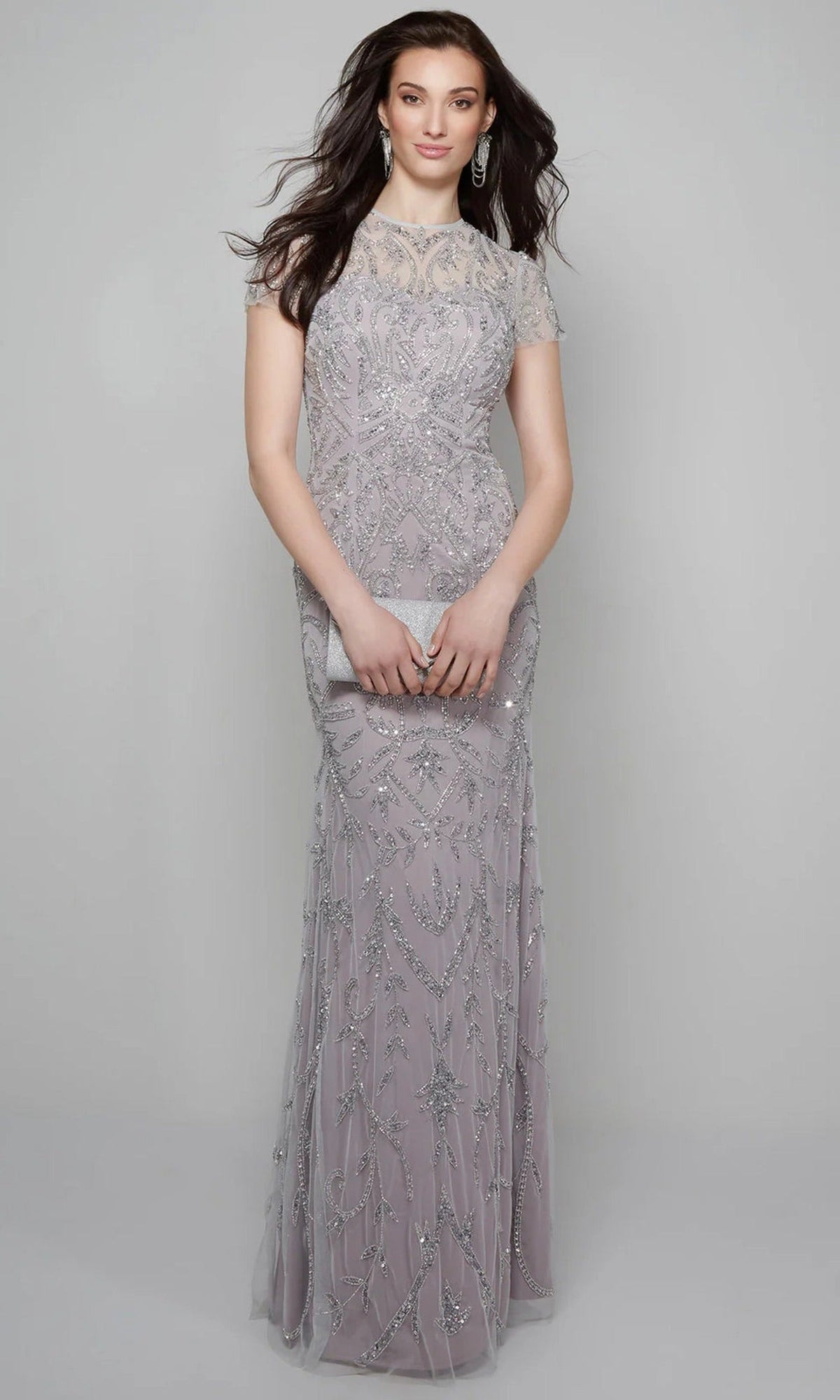 Alyce Paris 27607 - Beaded Tulle Illusion Neckline Gown