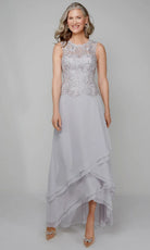 Alyce Paris 27608 - Lace Top High Low Chiffon Dress