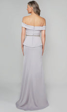 Alyce Paris 27610 - Pleated Bodice Off Shoulder Gown with Slit