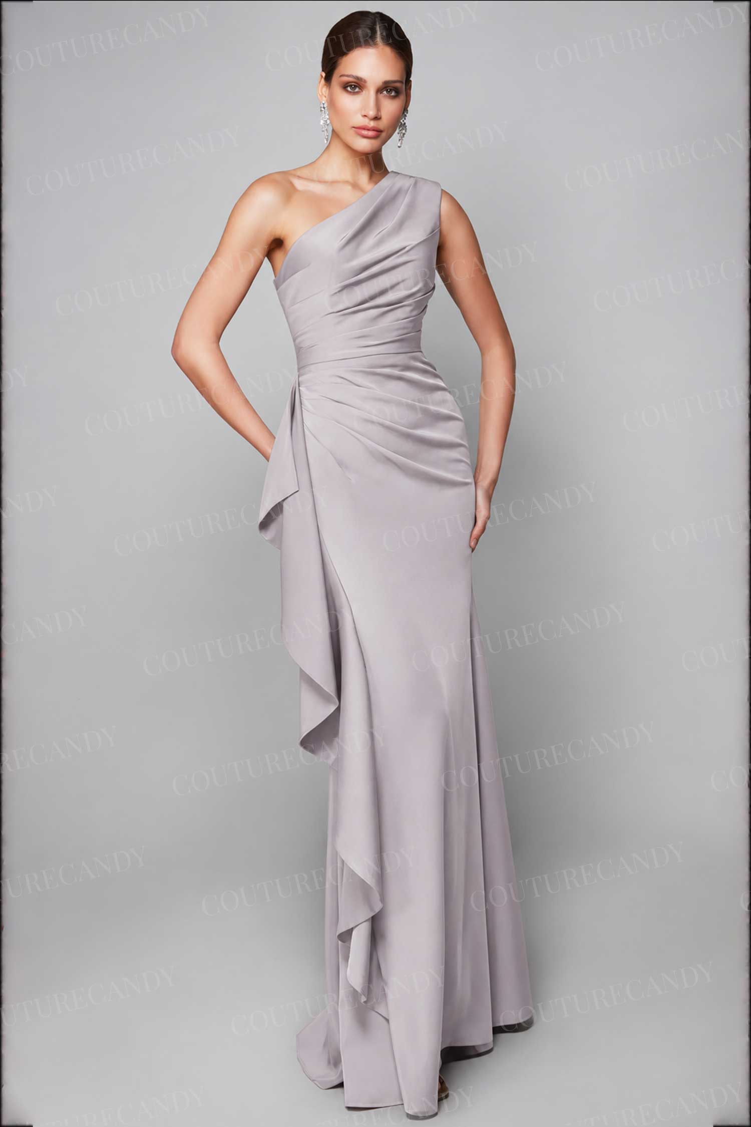 Alyce Paris 27624 - One Shoulder Draped Evening Gown