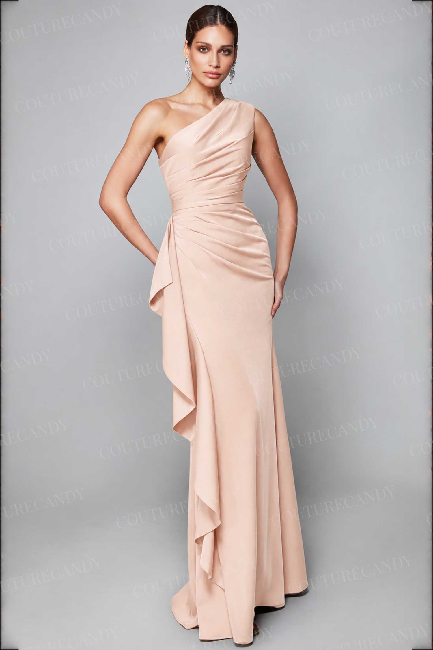 Alyce Paris 27624 - One Shoulder Draped Evening Gown
