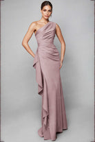 Alyce Paris 27624 - One Shoulder Draped Evening Gown