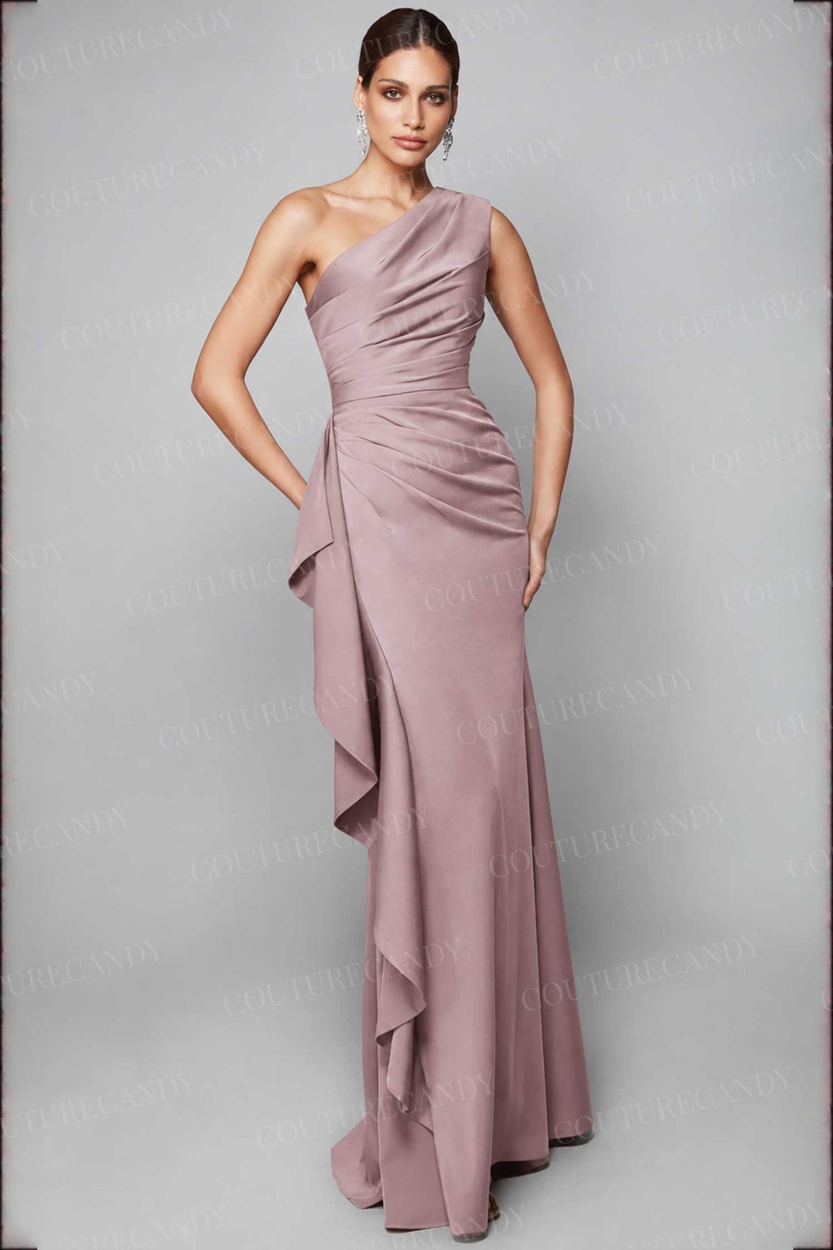 Alyce Paris 27624 - One Shoulder Draped Evening Gown
