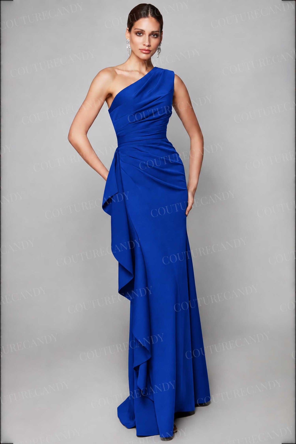 Alyce Paris 27624 - One Shoulder Draped Evening Gown