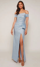 Alyce Paris 27639 - Jacquard Off Shoulder Sheath Gown