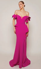 Alyce Paris 27643 - Off Shoulder Ruffle Evening Gown
