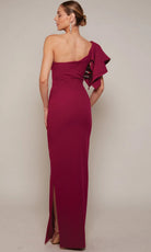 Alyce Paris 27644 - Ruffled One Shoulder Fitted Gown