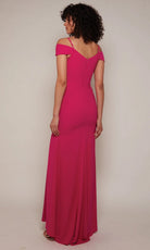 Alyce Paris 27645 - Cold Shoulder V-Neck Gown with Slit