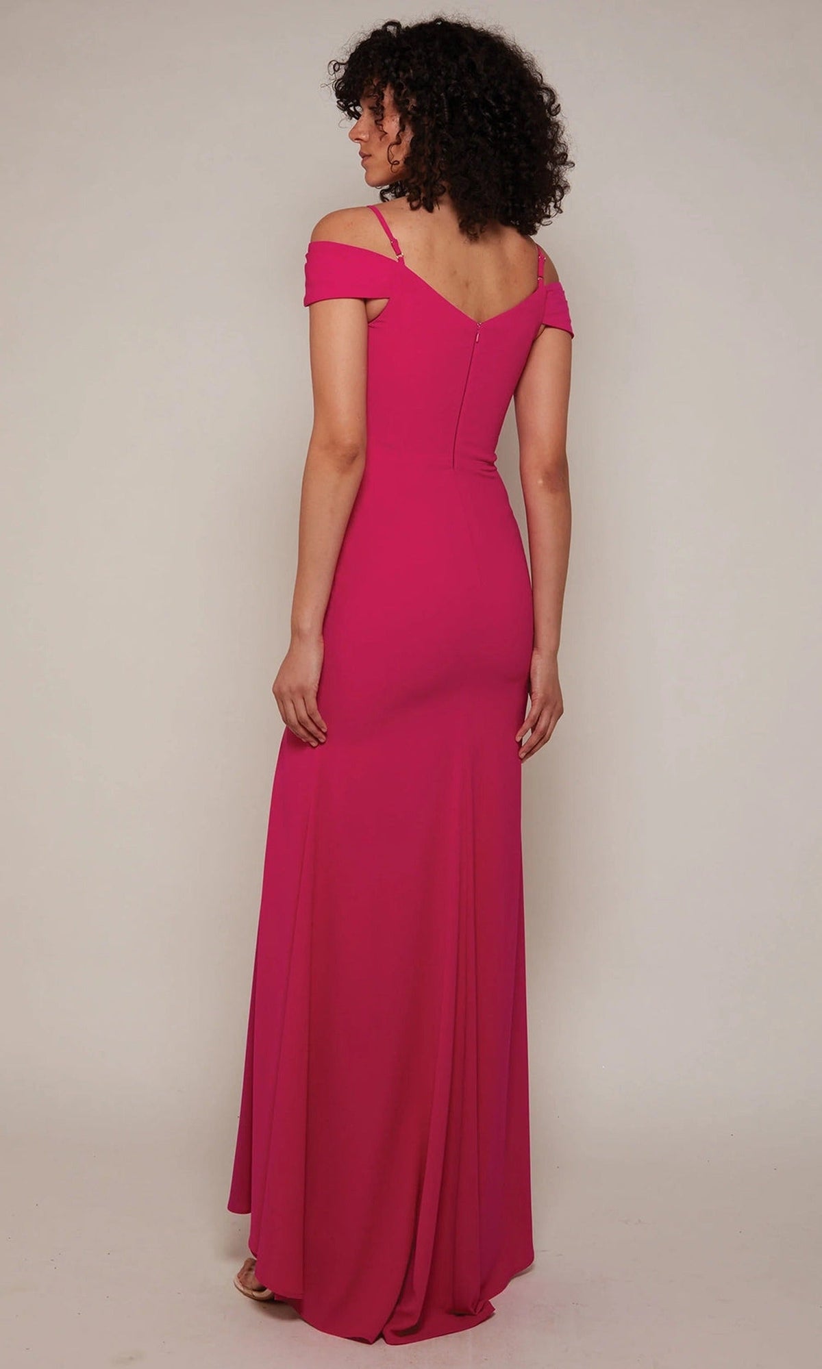 Alyce Paris 27645 - Cold Shoulder V-Neck Gown with Slit