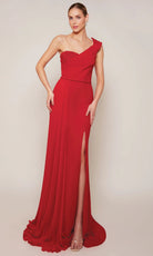 Alyce Paris 27650 - Draped One Shoulder Georgette Gown