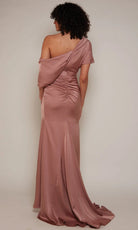 Alyce Paris 27652 - Draped Satin One Shoulder Gown