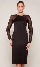 Alyce Paris 27669 - Sequin Ornate Illusion Long Sleeve Dress