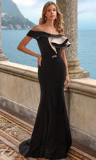Alyce Paris 27672 - Off Shoulder Gown with Sculptural Ruffle
