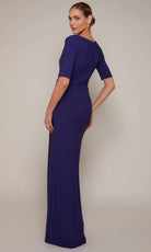 Alyce Paris 27682 - Jersey Sheath Dress with Ruched Detail