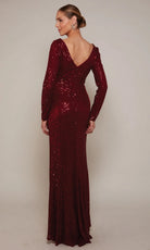 Alyce Paris 27688 - Long Sleeve Sequin Mesh Evening Gown