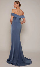 Alyce Paris 27698 - Off Shoulder Wrap Sheath Dress