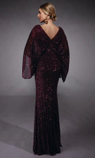 Alyce Paris 27703 - Sequined Cape Sleeve Formal Gown