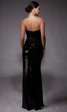 Alyce Paris 27704 - Strapless Cowl Sequin Gown with Slit