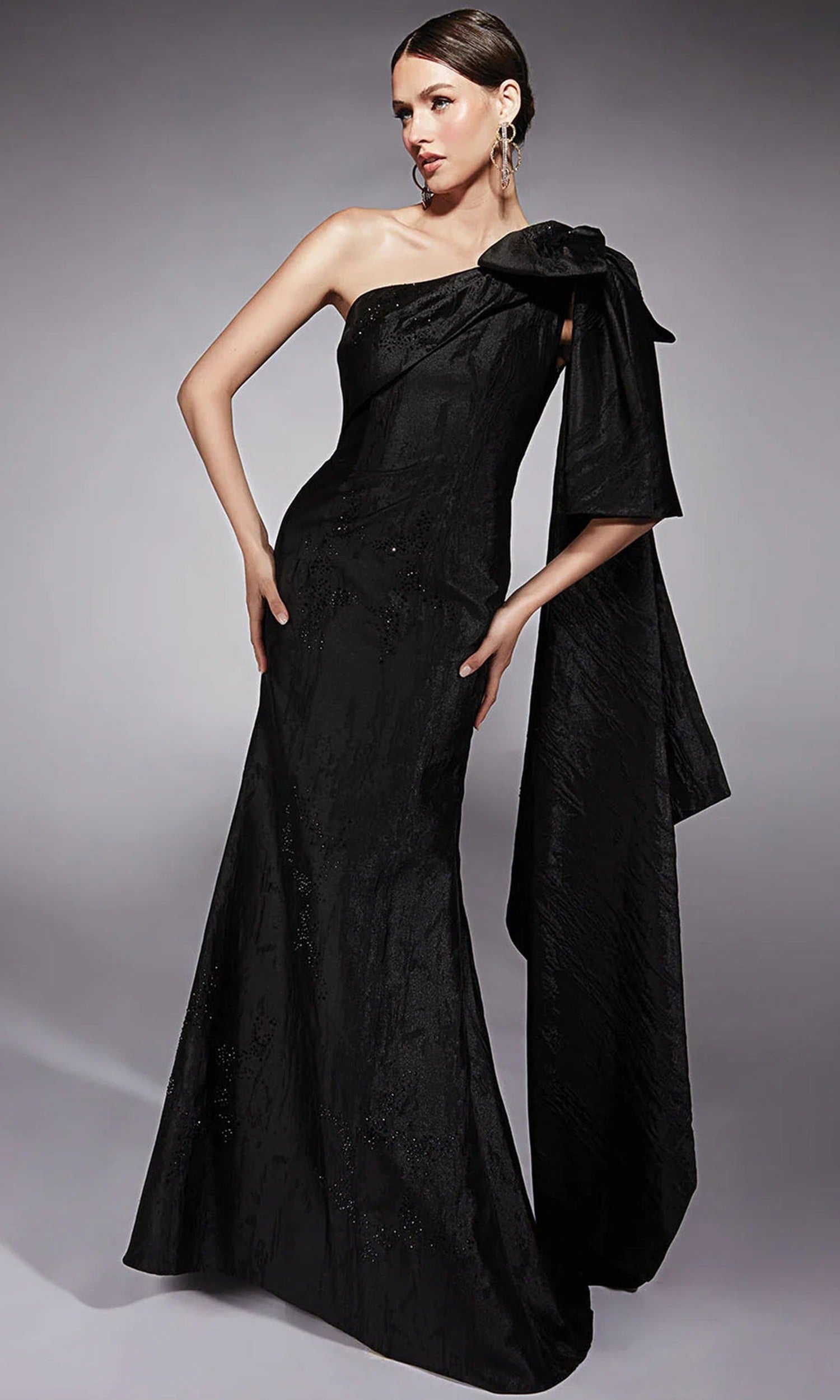 Alyce Paris 27731 - One Shoulder Bow Sheath Dress