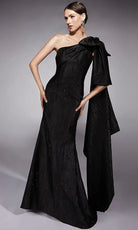 Alyce Paris 27731 - One Shoulder Bow Sheath Dress