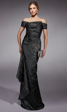 Alyce Paris 27735 - Off Shoulder Foldover Sheath Gown