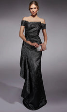 Alyce Paris 27735 - Off Shoulder Foldover Sheath Gown
