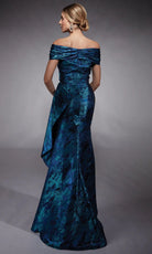 Alyce Paris 27737 - Off-Shoulder Draped Jacquard Dress