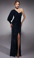 Alyce Paris 27742 - Blouson Sleeve Sequin Mesh Dress