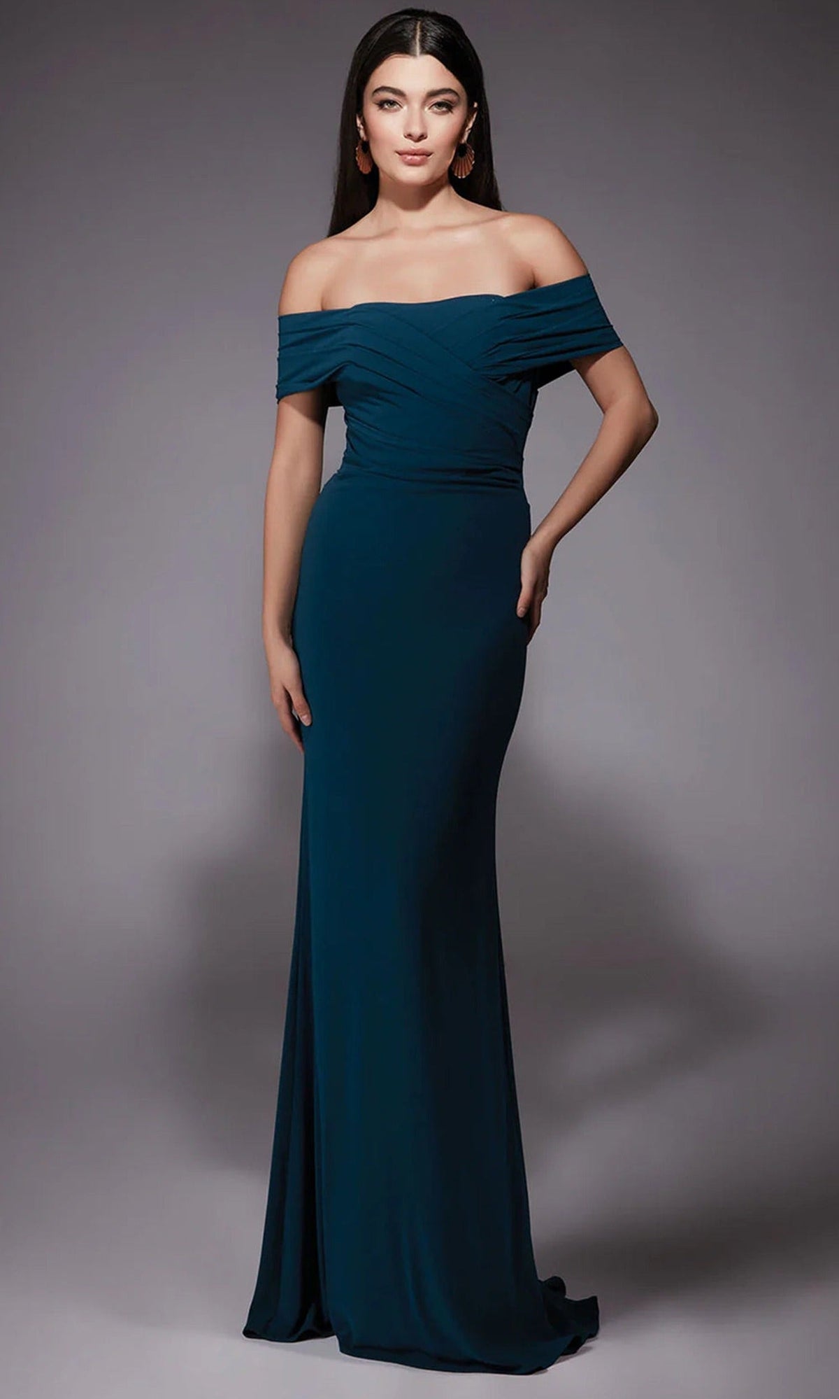 Alyce Paris 27745 - Straight Neck Ruched Evening Dress