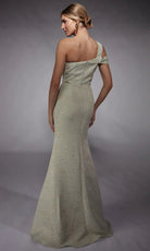 Alyce Paris 27749 - Cold Shoulder Jacquard Dress