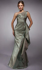 Alyce Paris 27751 - One Shoulder Shimmering Jacquard Dress