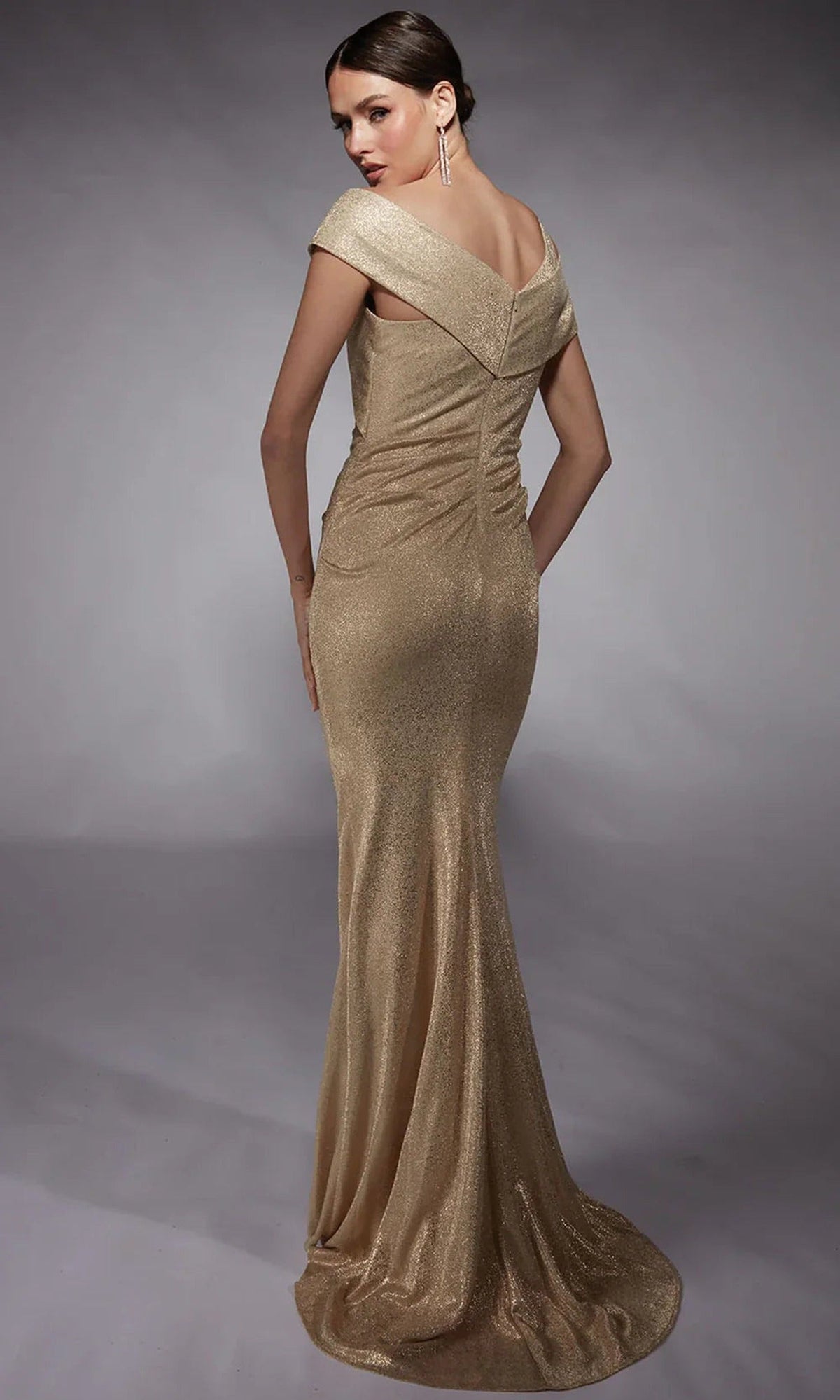 Alyce Paris 27762 - Metallic Jersey Sheath Dress