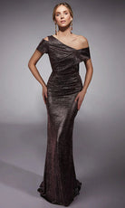 Alyce Paris 27762 - Metallic Jersey Sheath Dress